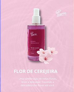 Body Splash Flor de Cerejeira 250ml Pierre Alexander Deo Colônia Fragrância Floral Frutada