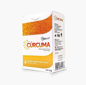 Cúrcuma em Cápsulas - Açafrão da Terra Cúrcuma Longa - Articulações - 60 Cáps | Geovit