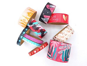 Washi Tapes Luxo Importadas Viagem