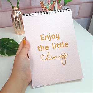 Bloco A5 Lovely "Enjoy the Little Things"