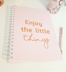Caderno Risquinhos "Enjoy the Little Things"