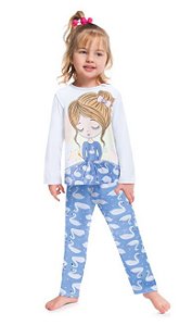 Pijama Inverno Infantil Fada Brilha no Escuro Kyly 207524