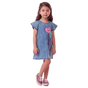 Vestido Jeans Infantil Mon Sucre 18244