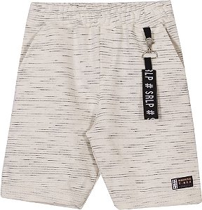 Bermuda em Moletinho Off White c/ Chaveiro Serelepe 6821