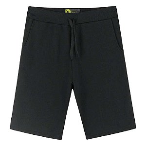 Bermuda Infantil em Moletinho Preto Lemon 81200