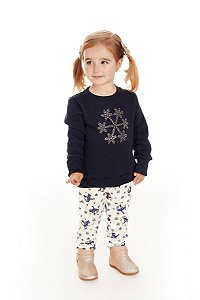 Conjunto Infantil Moletom + Legging Pinguim Pega Mania 75136