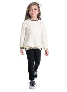 Conjunto Infantil Feminino Blusa e Legging Milon 11394