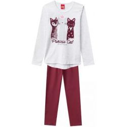 Conjunto Infantil Blusa + Legging Gatos Kyly 206688