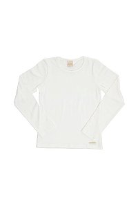 Blusa Manga Longa Básica Pega Mania 1457000 Off White