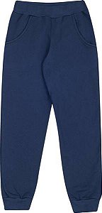 Calça Infantil Moletom Azul Serelepe 5447