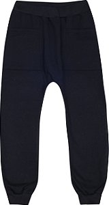 Calça Infantil Saruel Moletom Preta Serelepe 5448