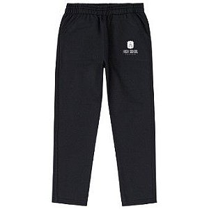 Calça Moletom Infantil Masculino Preto Kyly 206233