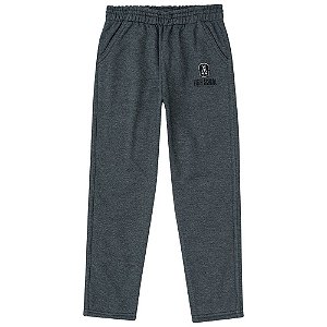 Calça Moletom Infantil Masculino Cinza Kyly 206233