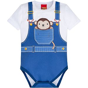 Body Curto Infantil Macaquinho - Kyly 110167