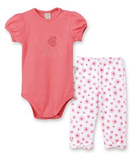 Conjunto Bebê Body Curto + Calça Pingo Lelê 66065