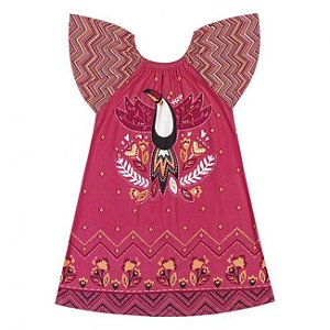 Vestido Infantil Tucano Pink Nanai 600257