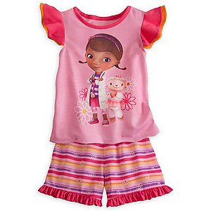 Pijama Curto Infantil Doutora Brinquedos Disney 006