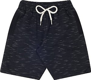 Short Infantil Masculino Moletinho Preto Serelepe 5686