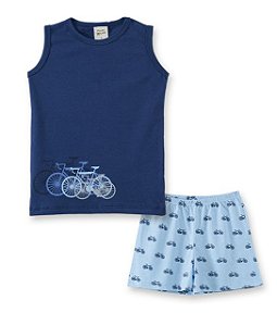 Pijama Infantil Regata + Short Pingo Lelê 86001