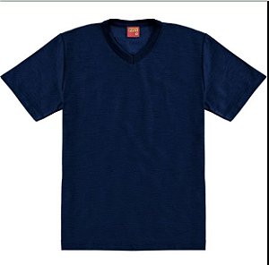 Camiseta Basica Lisa Azul Marinho Kyly 107630