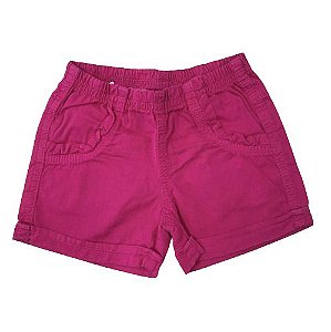 Short Sarja Infantil Rosa Pega Mania 82254