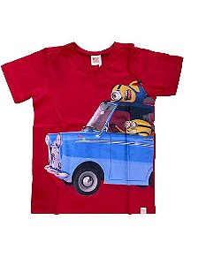 Camiseta Infantil Minions Vermelho Malwee 28759