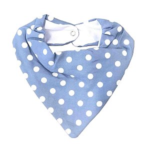 Babador Bandana Azul Poa Petit&Co 50905