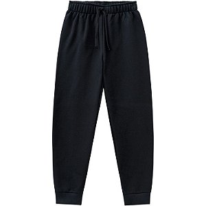 Calça Infantil Moletom Básica Kyly 2062766 Preto