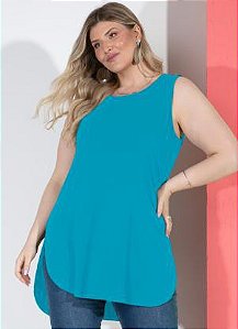 Blusa Feminina Mullet Plus Size Viscolycra Várias Cores