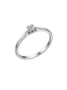 Anel Feminino Modelo Solitário Aço Inoxidável Delicado e Sofisticado