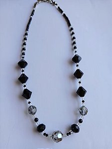 Colar Cristais Swarovski Black