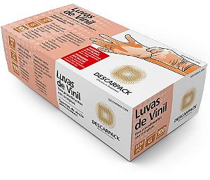 Luva de Vinil sem Pó (100 unidades) - Descarpack