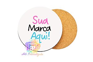 Porta Copo Personalizado Mdf 10x10cm Com Base Cortiça Personalização Já Inclusa!