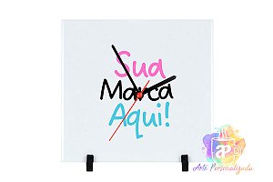 Relógio de Azulejo Personalizado 20x20cm (Personalização Já Inclusa!)