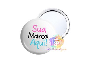 50 Bottons Personalizados 4,5cm Com Espelho Personalização Já Inclusa!
