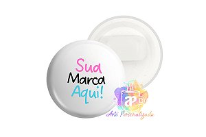 100 Bottons Ribbons Personalizados 4,5cm Personalização Já Inclusa!
