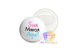 Botton Ribbon Personalizado 3,5cm Personalização Já Inclusa!