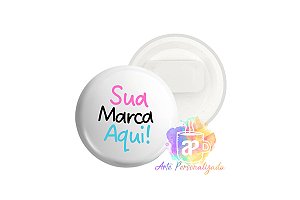 10 Bottons Ribbons Personalizados 3,5cm Personalização Já Inclusa!