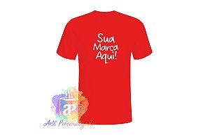 Camiseta Algodão Personalizada Com Estampa Texturizada (Diversas Cores!) Personalização Já Inclusa!