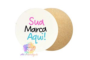 Porta Copo Personalizado Mdf 10x10cm Personalização Já Inclusa!