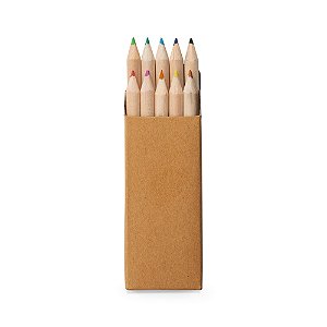 100 Caixas de Cartão Personalizadas com 10 Mini Lápis de Cor Personalização Já Inclusa!