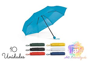 Guarda-Chuvas Retráteis Personalizados (Diversas Cores!) Personalização Já Inclusa! Mínimo 10 Unidades