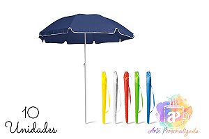 Guarda-Sóis Personalizados (Diversas Cores!) Personalização Já Inclusa! Mínimo 10 Unidades