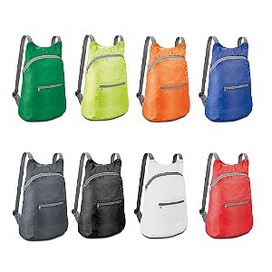 Mochilas Dobráveis Personalizadas 210D (Diversas Cores!) Personalização Já Inclusa! Mínimo 10 Unidades