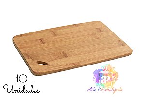 Tábuas em Bambu Personalizadas - Personalização Já Inclusa! Mínimo 10 Unidades