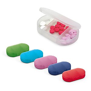 Caixas Personalizadas Com 3 Divisórias Para Comprimidos (Diversas Cores!) Personalização Já Inclusa! Mínimo 10 Unidades