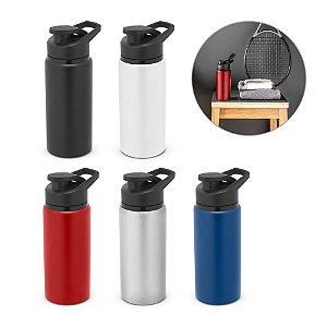 Squeeze Esportivo Alumínio Mate Personalizado 660 mL - Mínimo 10 Unidades