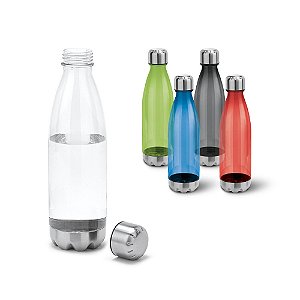 Squeeze Personalizado em AS e Aço Inox 700 mL - Mínimo 10 Unidades