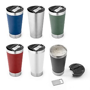 Copo Térmico de Viagem em Inox Personalizado 630 ml - Mínimo 10 Unidades