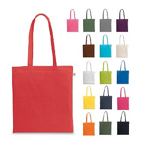 Sacola em Algodão Reciclado e Poliéster Reciclado Personalizada - Ecobag - Mínimo 10 Unidades